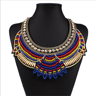 Overstated Bohemian Ethnic Choker Collar - Perfect Piece For Carnival Or Mardi Gras