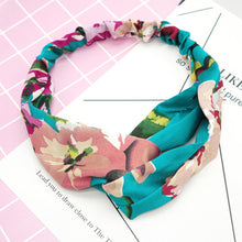 Load image into Gallery viewer, Silk Retro Fashion Floral Hair Bohemian Headbands Several Styles