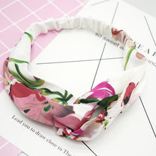 Load image into Gallery viewer, Silk Retro Fashion Floral Hair Bohemian Headbands Several Styles