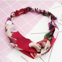 Load image into Gallery viewer, Silk Retro Fashion Floral Hair Bohemian Headbands Several Styles