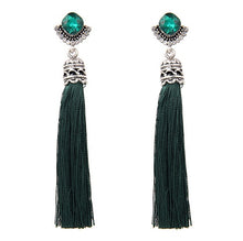 Load image into Gallery viewer, Handmade Ethnic Bohemian Tassel Earrings With Rhinestone - Belly Dance Accessory